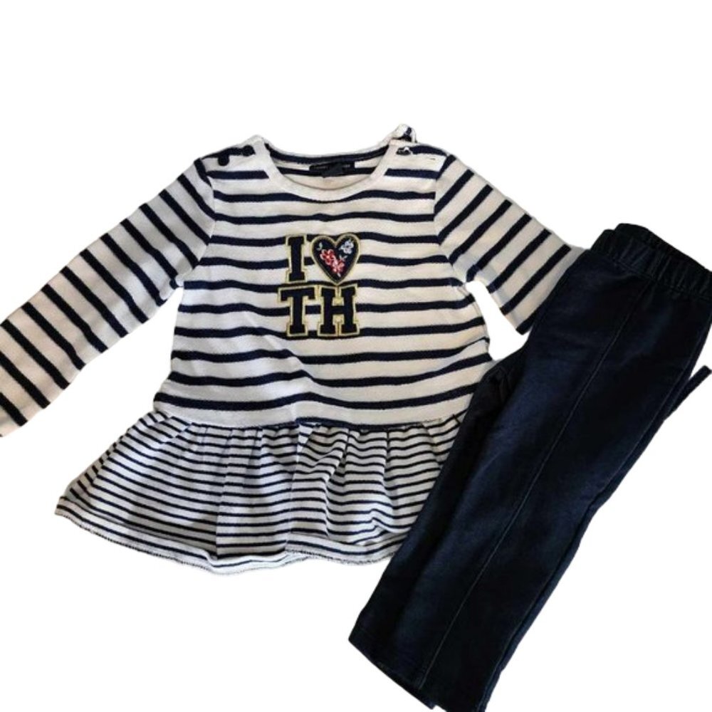 EUC Tommy Hilfiger 2-piece outfit (18M)
